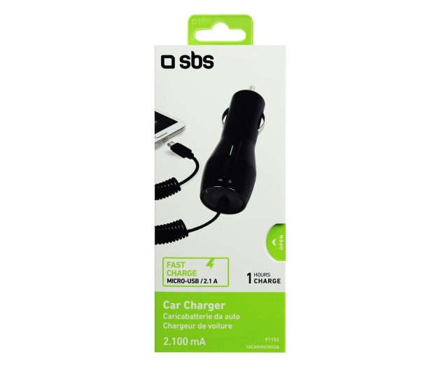 SBS Ładowarka Samochodowa SBS 2.1A z kablem micro - 1450438 - zdjęcie 2